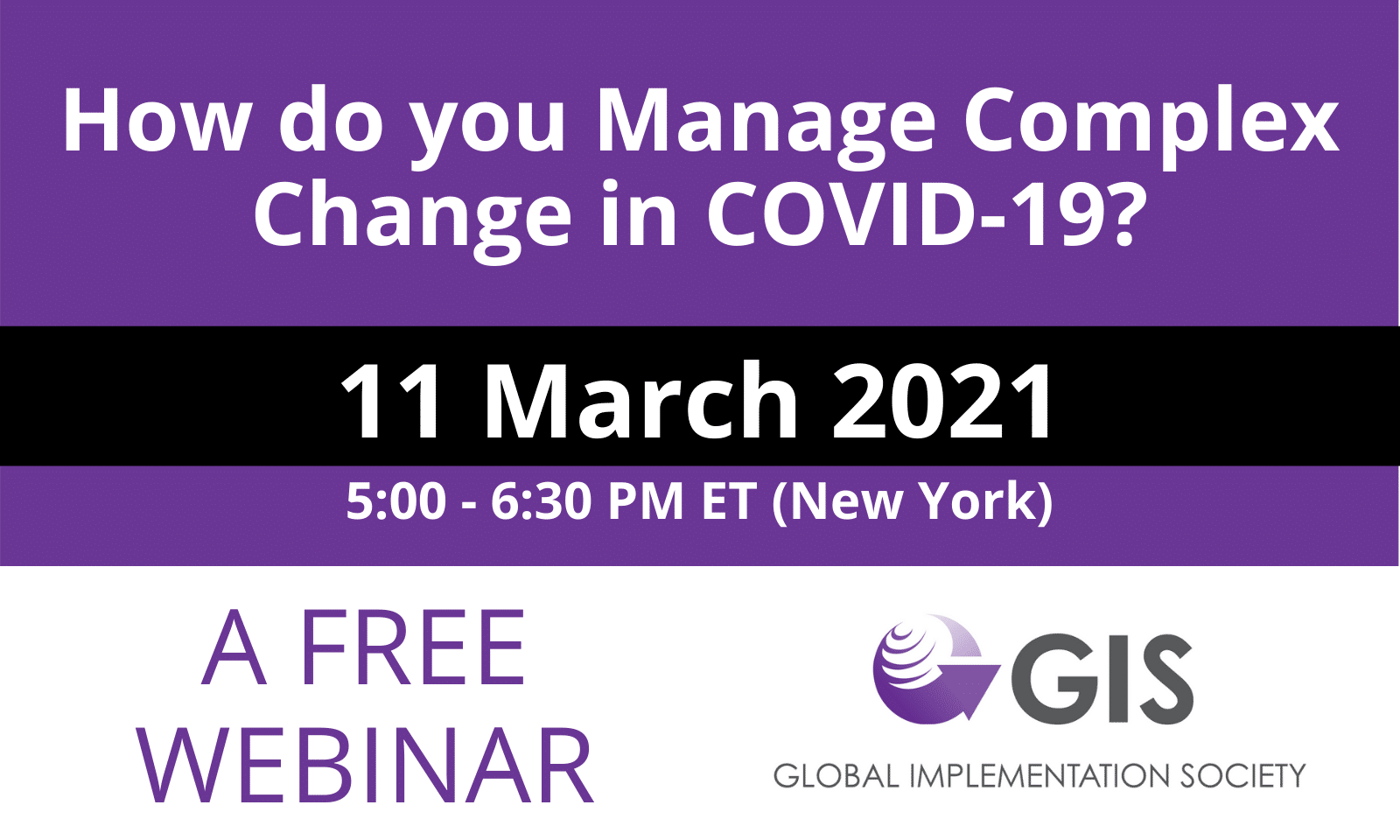 WEBINAR: Managing Change and COVID-19